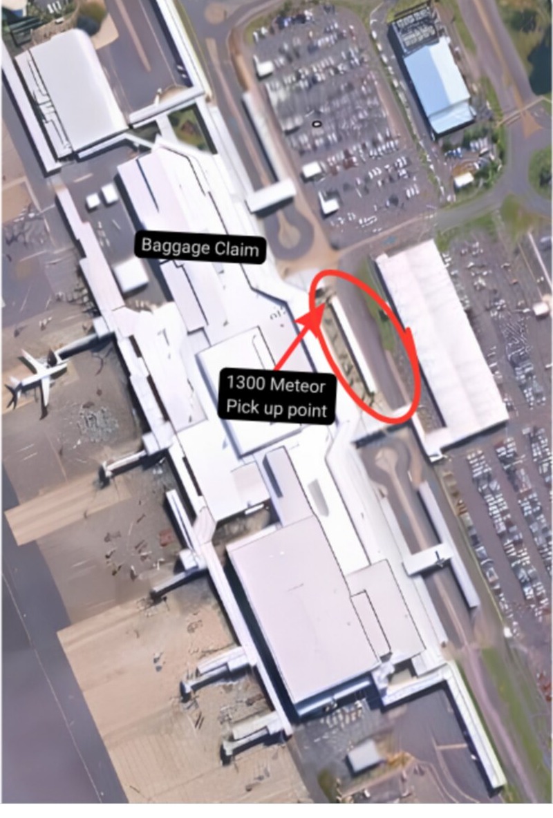 Cairns airport pick-up route map